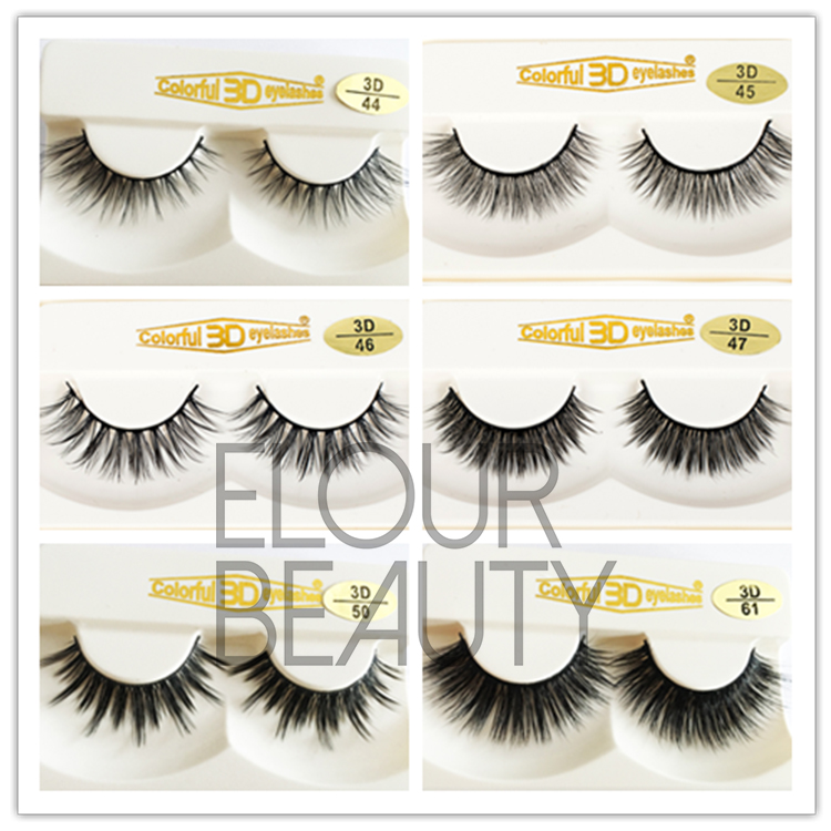 Customized packaging 3D silk eye lash growth ES32